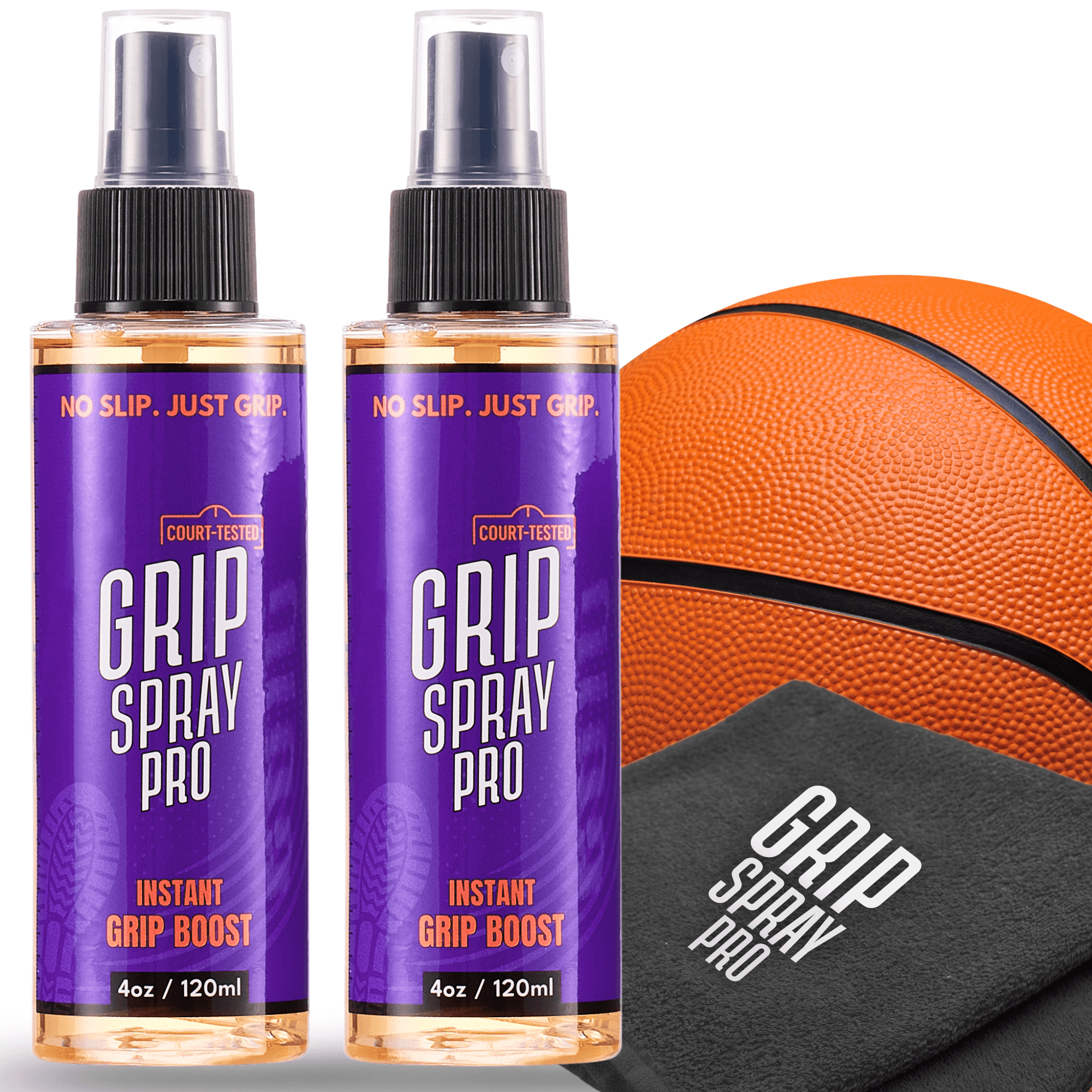 2-Pack Grip Spray Pro + Microfiber Towel — Best Value